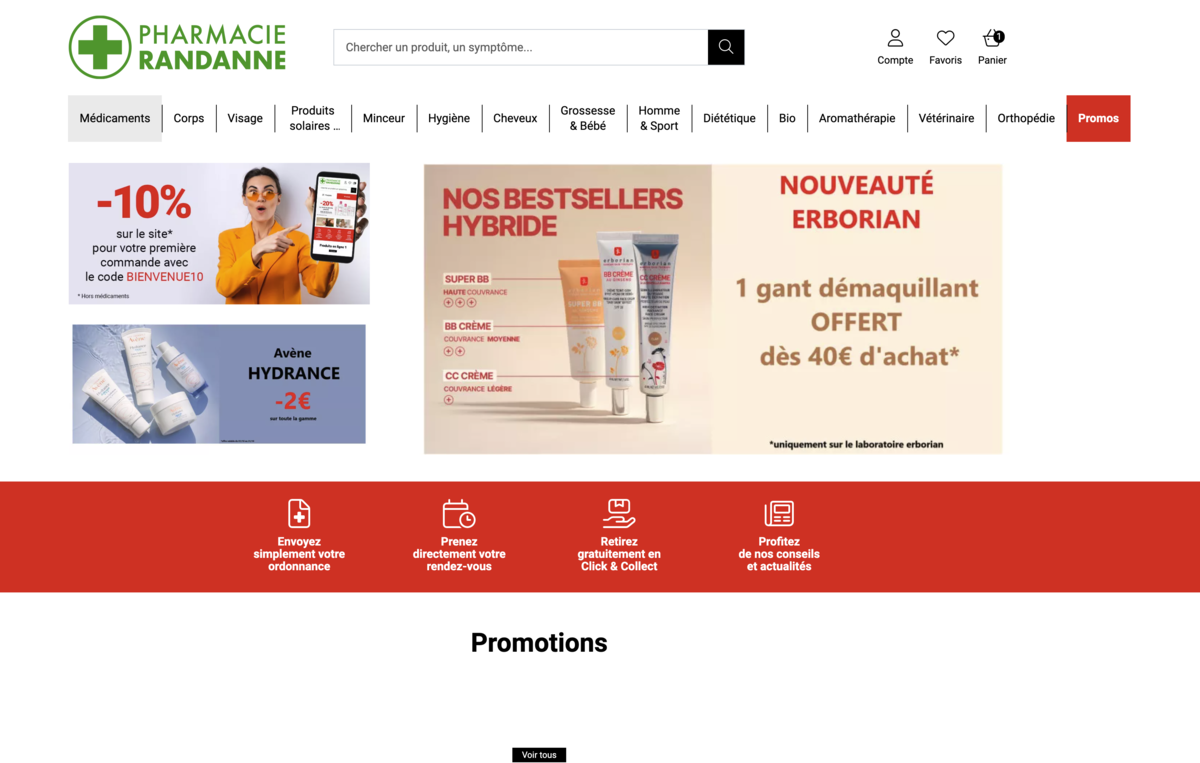 Parapharmacie, Santé et Bien-être à Prix Discount - Pharmacie Randanne